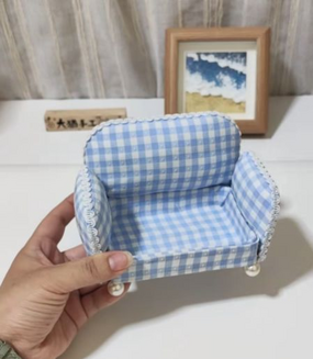 收纳盒还能diy微缩小沙发，太好玩啦！